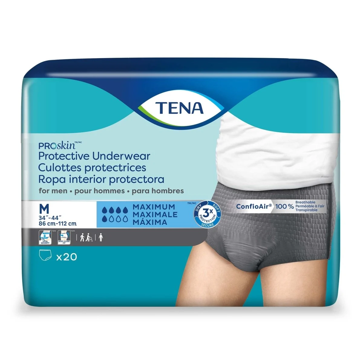 Tena ProSkin Maximum Absorbent Underwear -Male