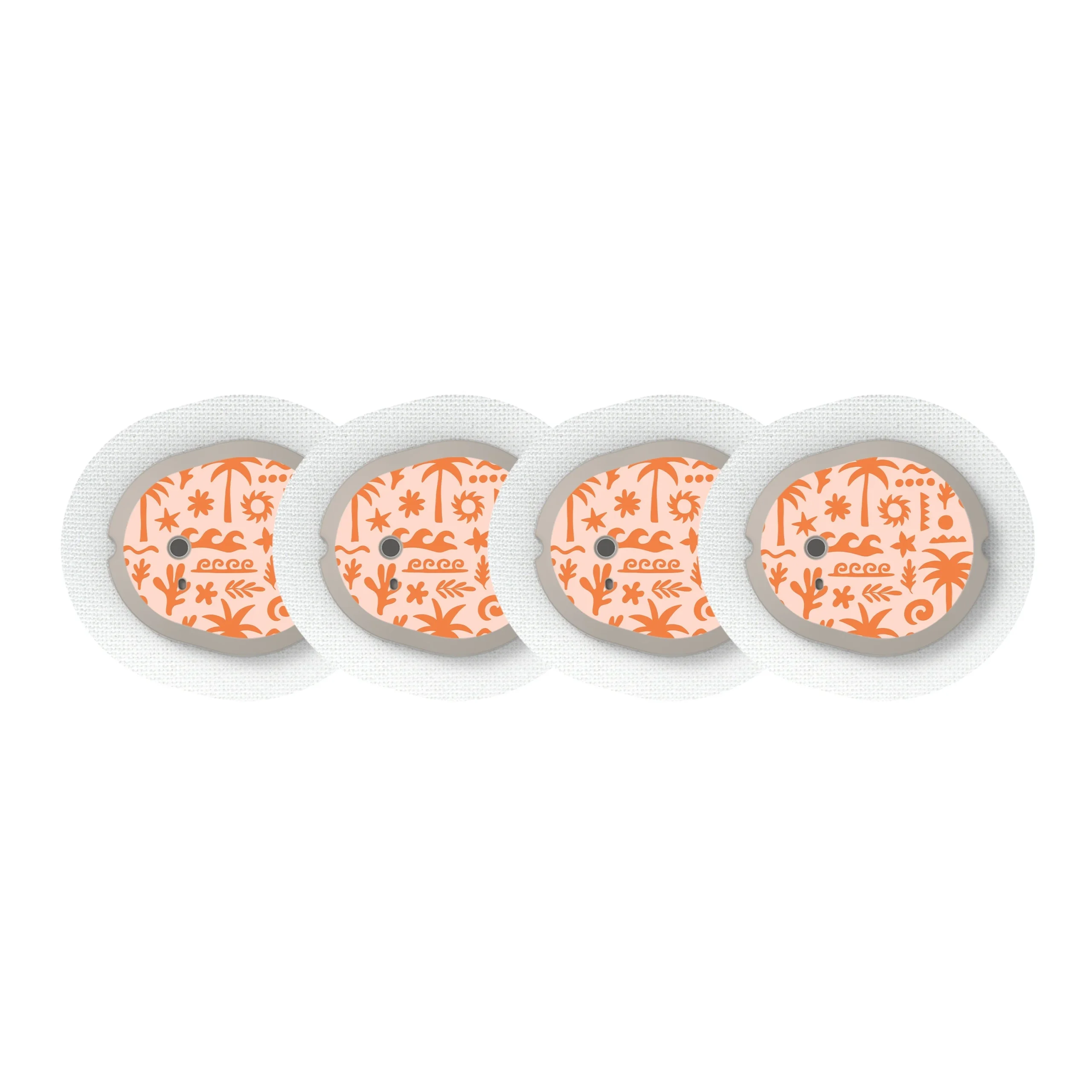Terracotta Tides Dexcom G7 and Stelo Transmitter Sticker - Pump Peelz