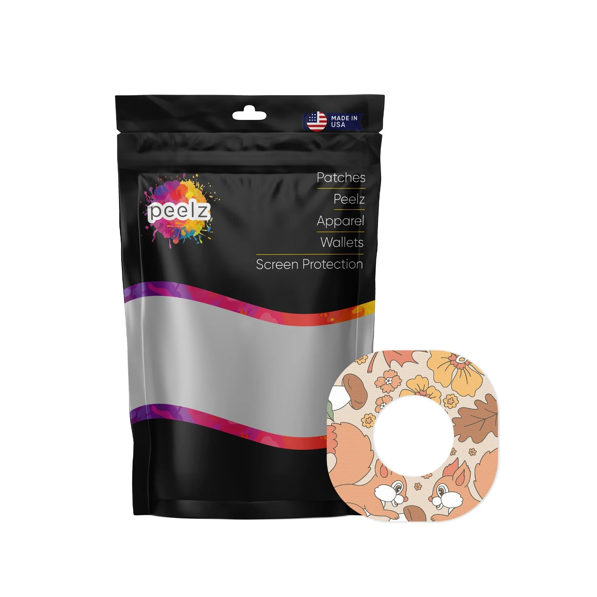 Thanksgiving Floral Dexcom G7 and Stelo Patch Tape - Pump Peelz