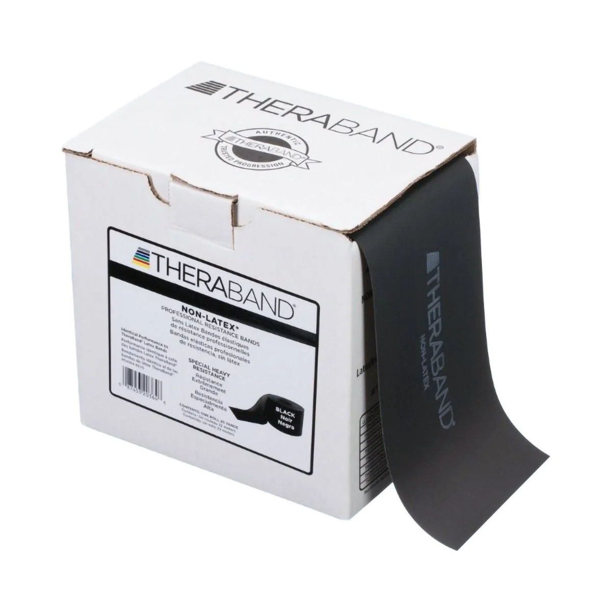 TheraBand Exercise Resistance Band, Black, 6 Inch x 25 Yard