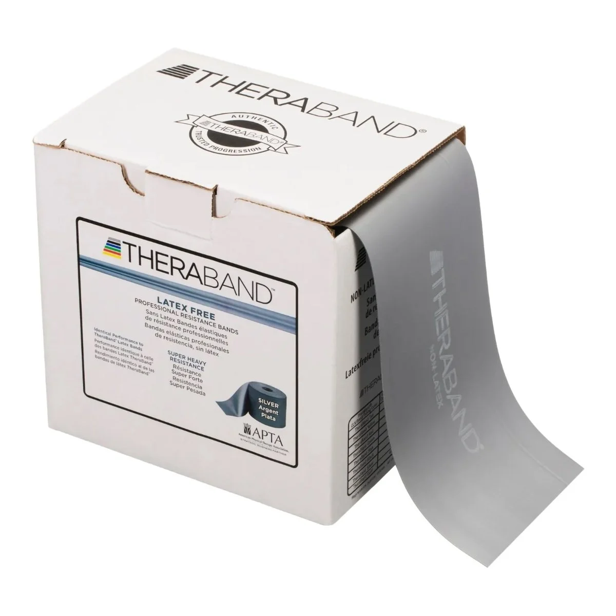 TheraBand Exercise Resistance Band, Silver, 6 Inch x 50 Yard