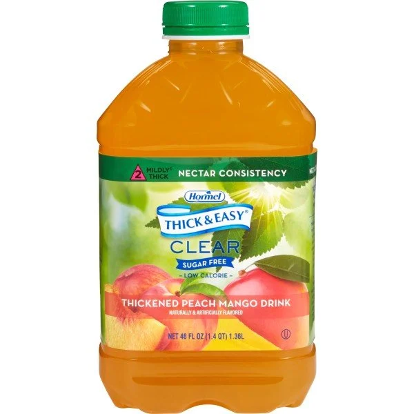 Thick & Easy Sugar Free Nectar Consistency Peach Mango Thickened Beverage, 46 oz.