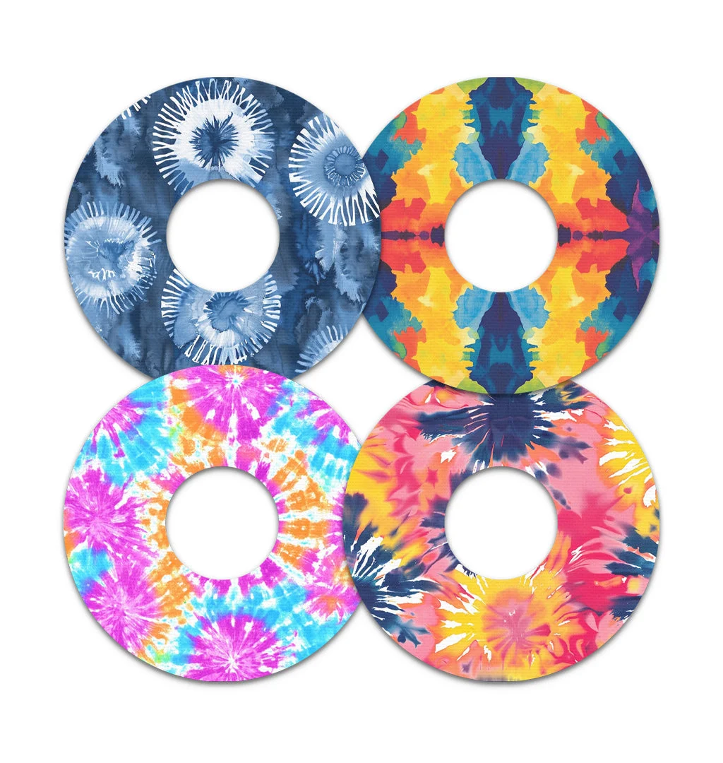 Tie Dye Variety Pack FreeStyle Libre 3 Plus & LingoPatch Tape - Pump Peelz