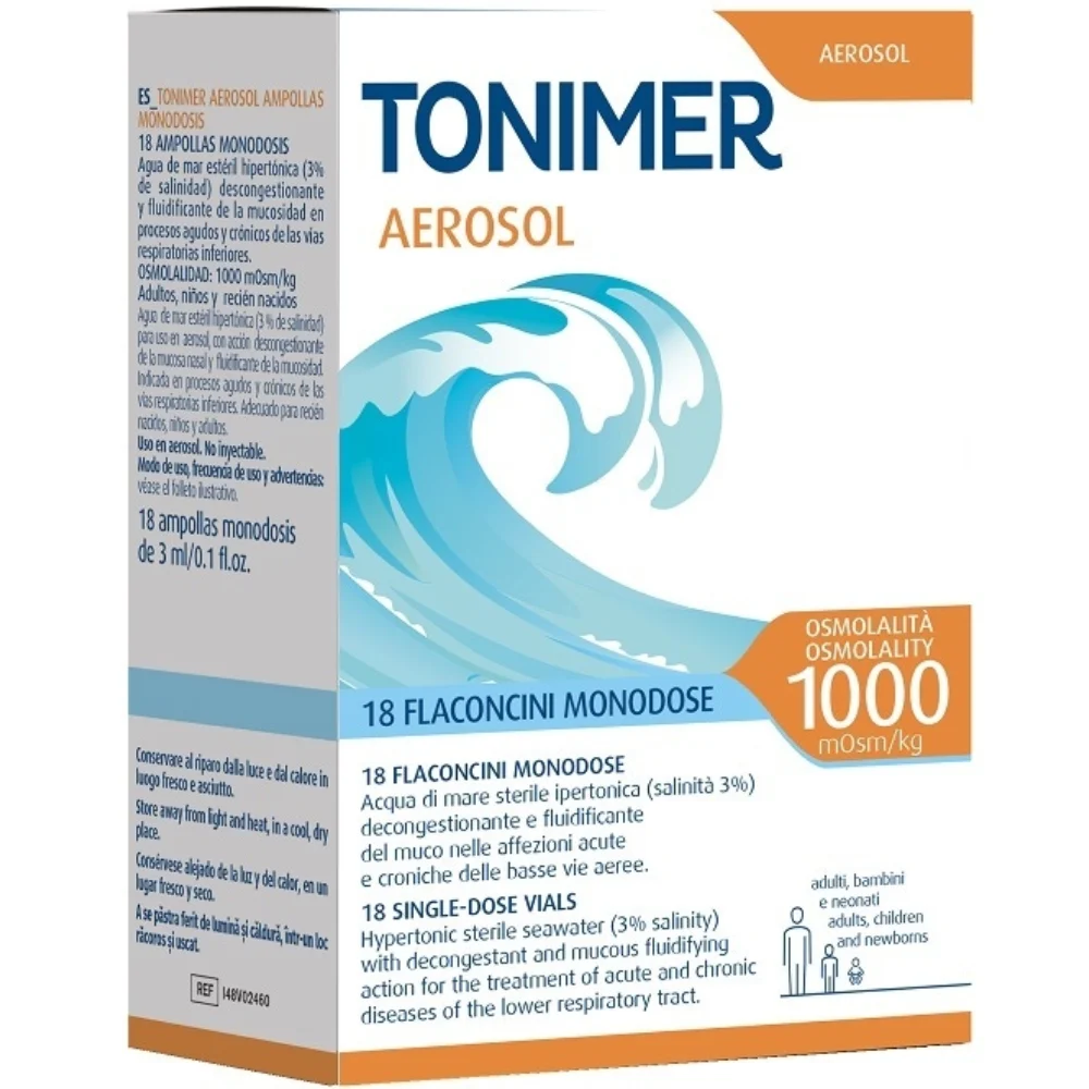 Tonimer Hypertonic Aerossol Single-Dose Vials Descongestant