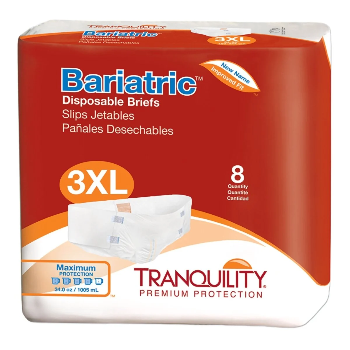 Tranquility AIR-Plus Bariatric Disposable Briefs