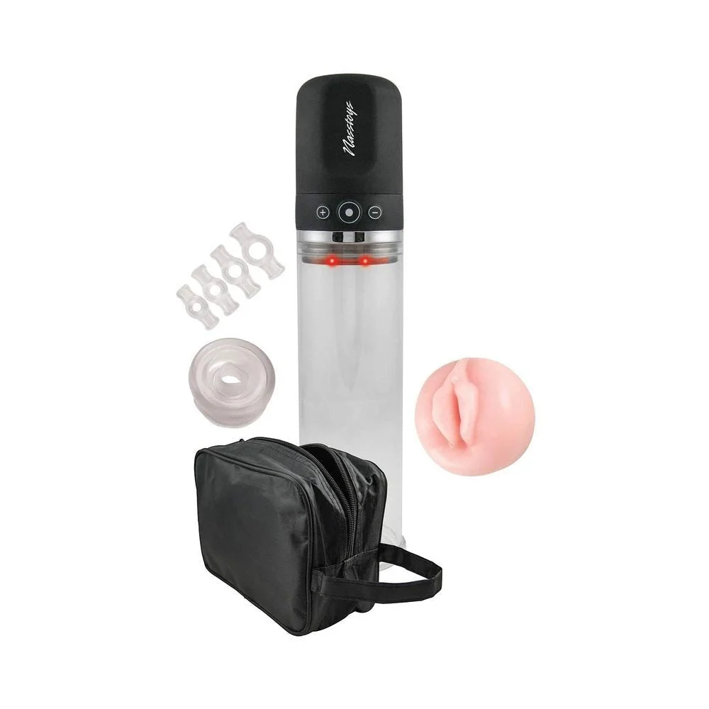 Travel Penis Pump Kit, Three Speed Clear