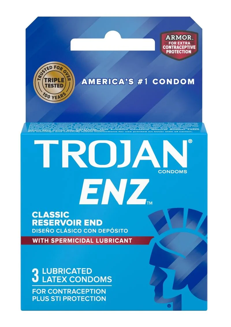 Trojan Enz Condom with Spermicidal Lubricant
