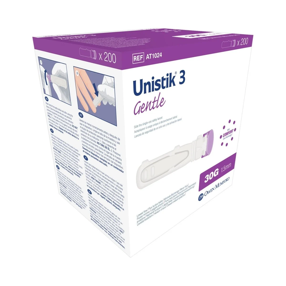 Unistik 3 Gentle Safety Lancets