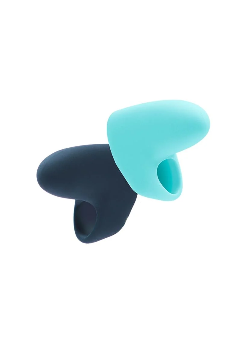 Vedo Ayu Mini Finger Vibrator (Set Of 2) - Just Black/Tease Me