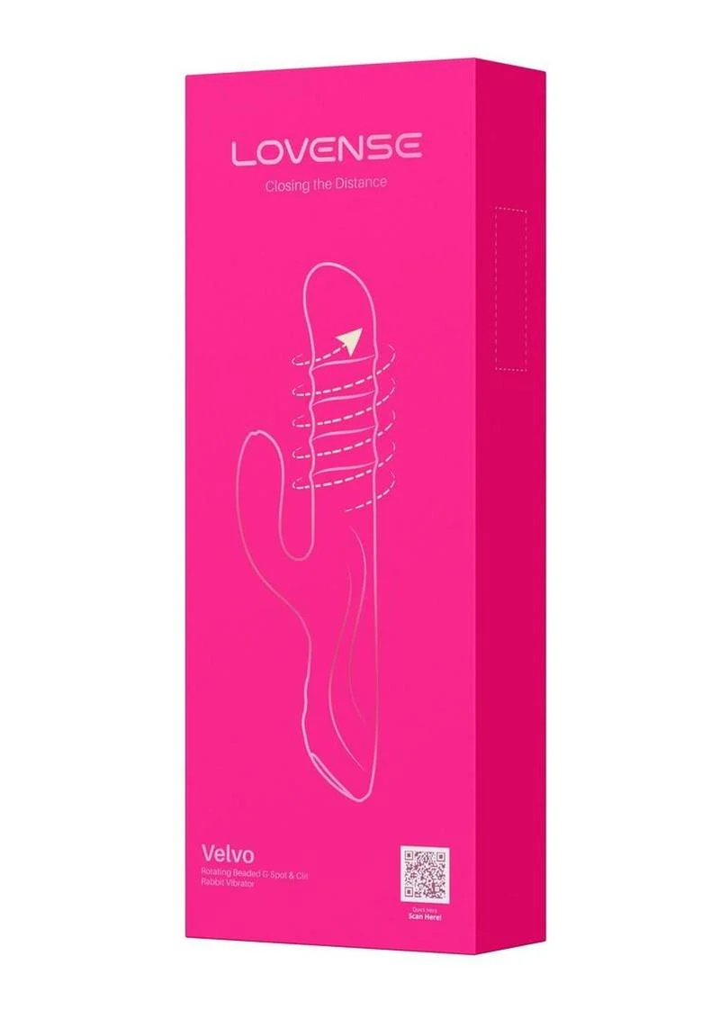 Velvo Rotating Vibrating 3-In-1 Rechargeable Bluetooth App Compatible Rabbit Vibrator
