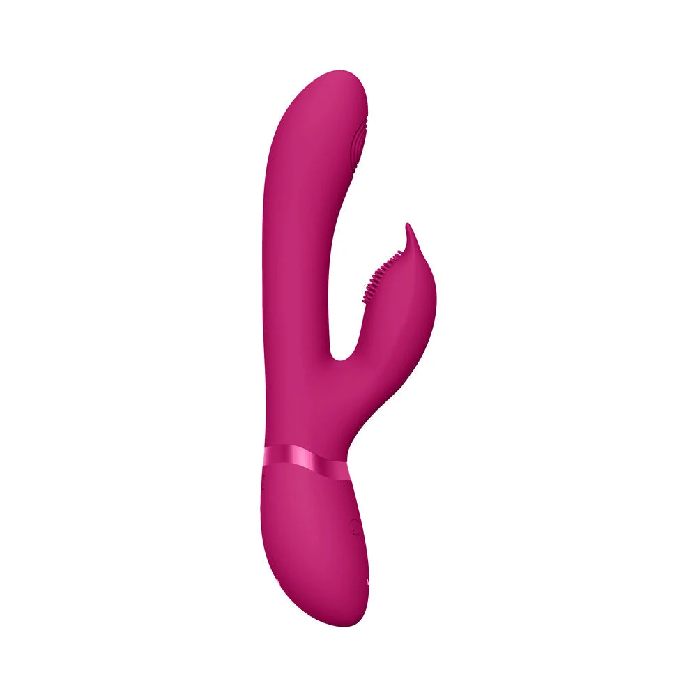 Vive - Aimi Rechargeable Triple-motor Swinging Silicone Rabbit - Pink