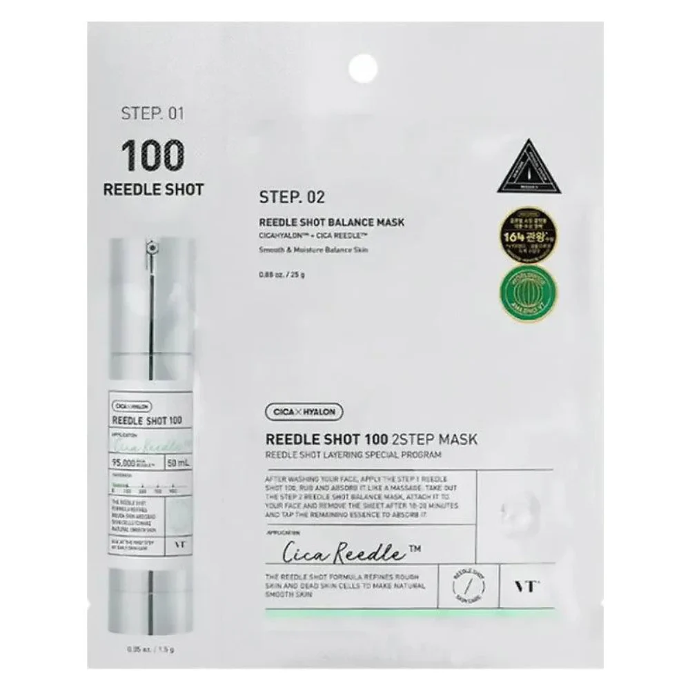 VT Cosmetics Reedle Shot 100 2-Step Balance Face Mask