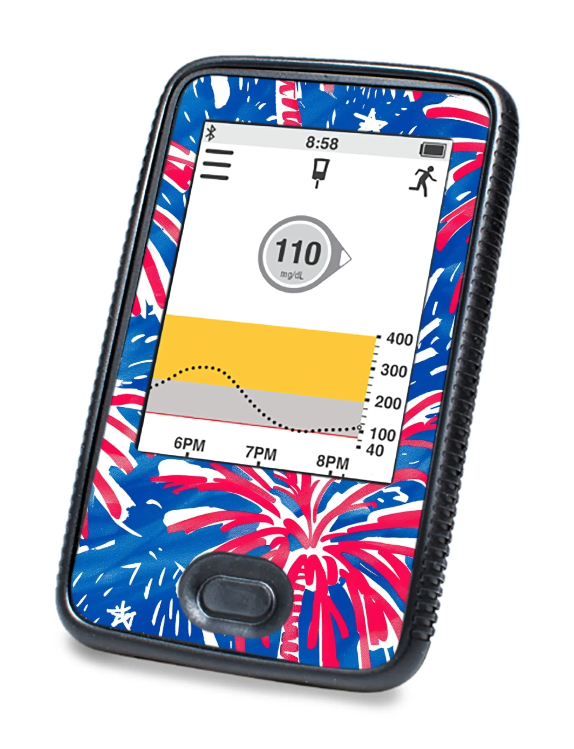 Watercolor Fireworks DEXCOM G6 Touchscreen Receiver