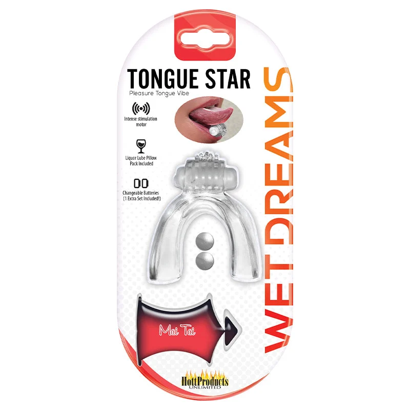 Wet Dreams Tongue Star Vibe -Clear
