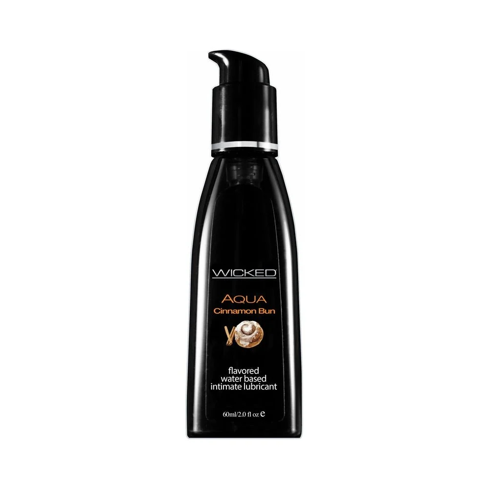 Wicked Aqua Cinnamon Bun Water-Based Lubricant 2 oz.