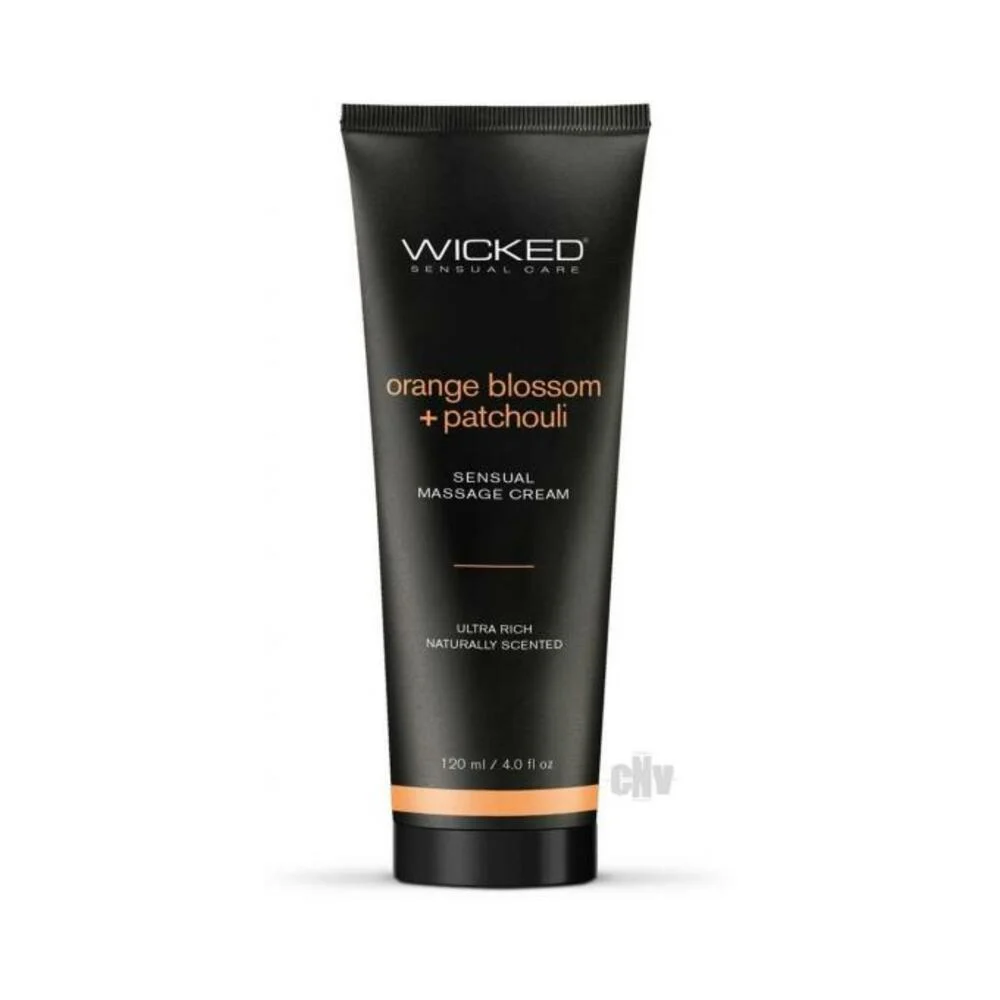 Wicked Orange Blossom + Patchouli Sensual Massage Cream 4 Oz.