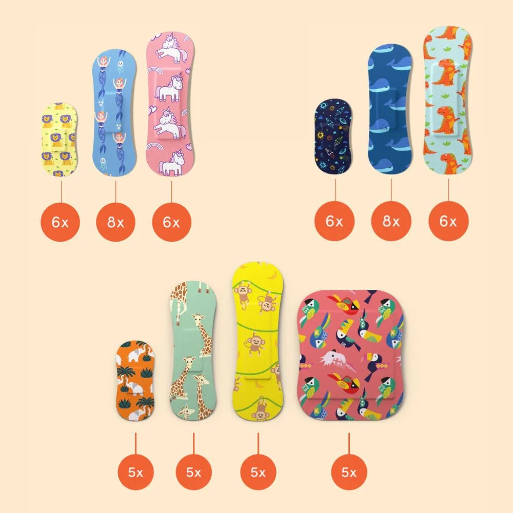 Wild Stripes Kids Sensitive Plasters Hypoallergenic