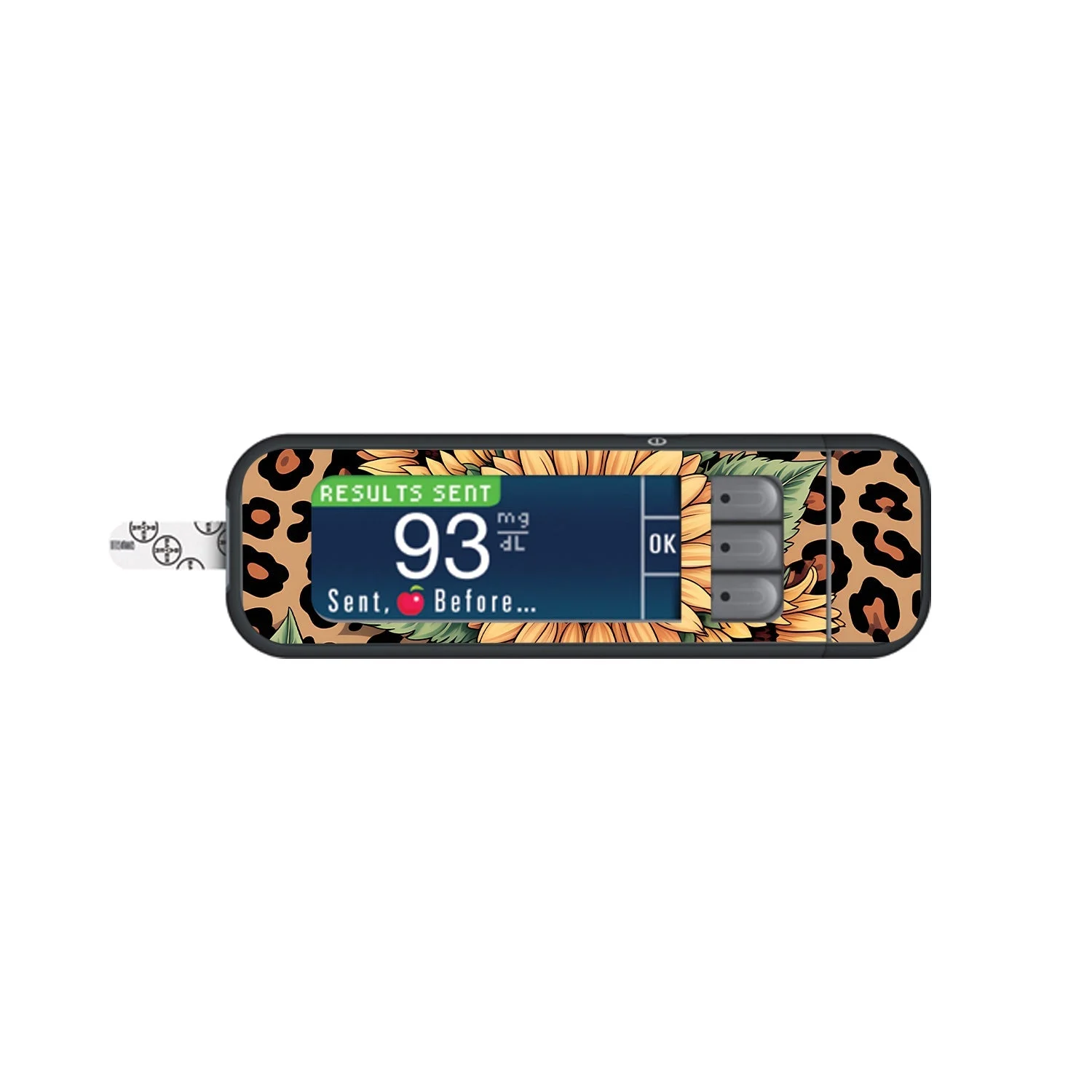 Wild Sunflower Bayer Contour Next Glucometer Sticker - Pump Peelz