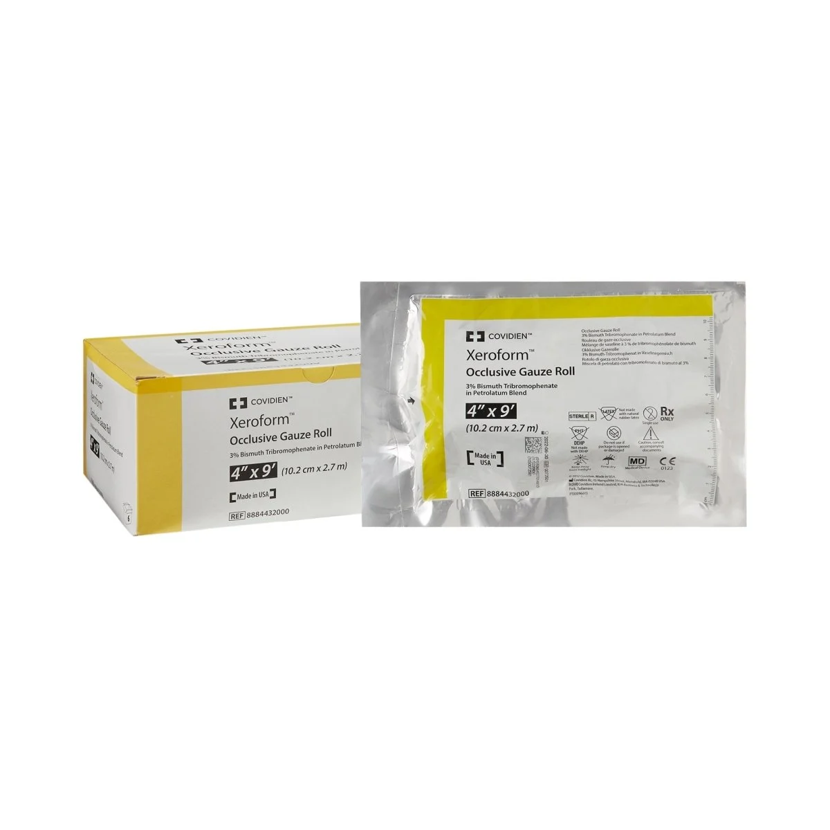 Xeroform Petrolatum Impregnated Dressing, 4 Inch x 3 Yard