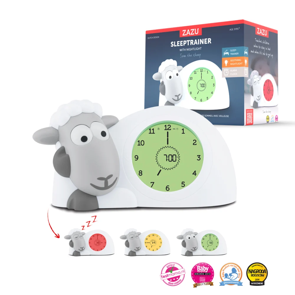 ZAZU Sam the Sheep Sleep Trainer Clock with Nightlight