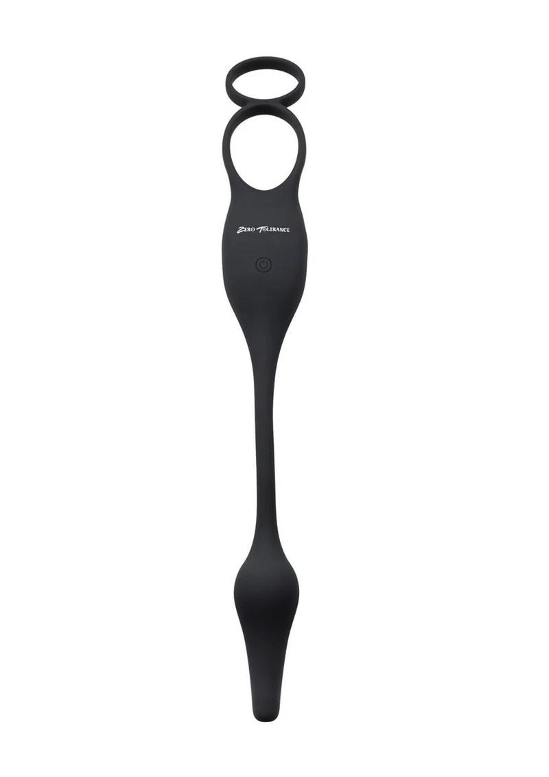 Zero Tolerance Plug and Tug Rechargeable Silicone Anal Plug and Cock Ring