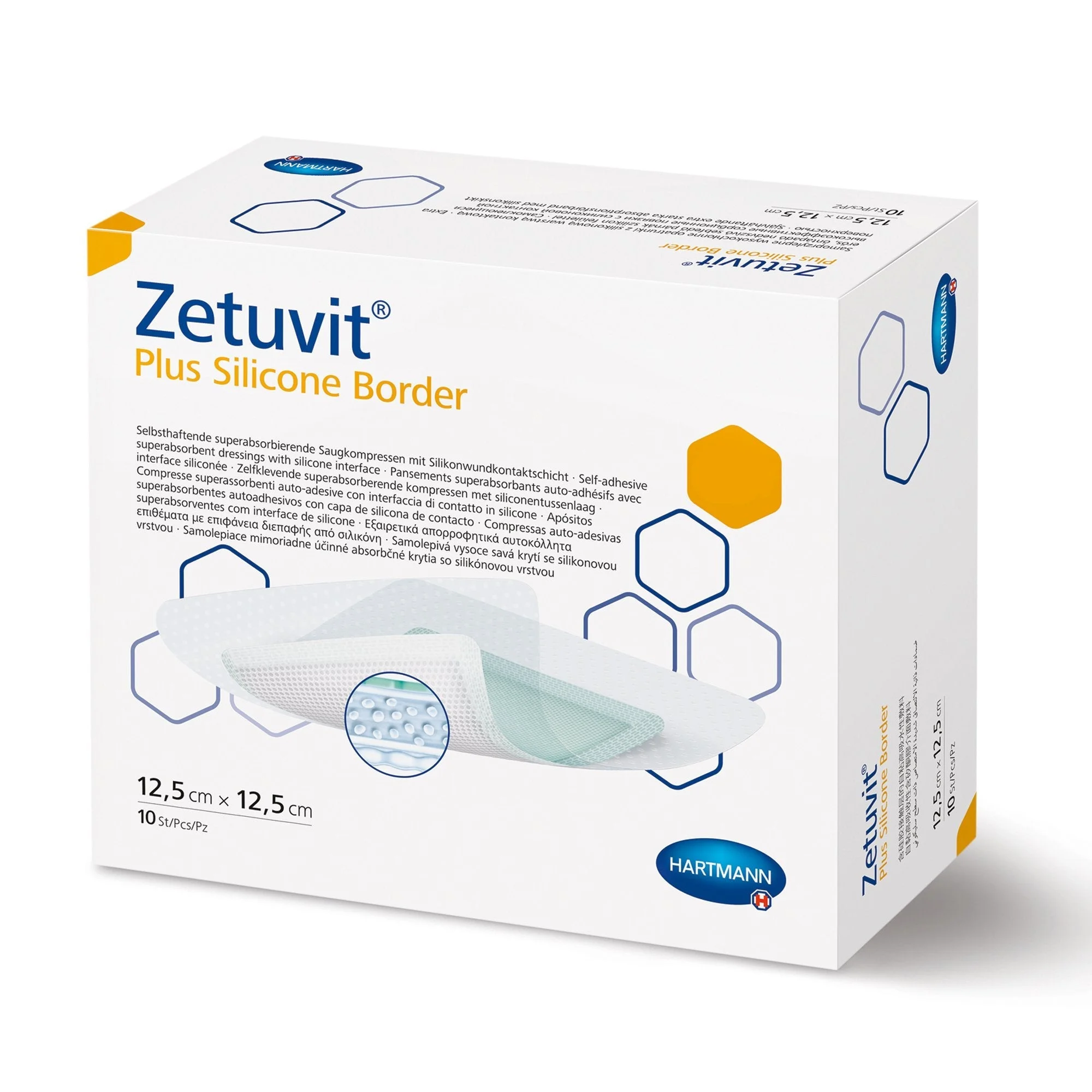 Zetuvit Plus Silicone Border Super Absorbent Dressing